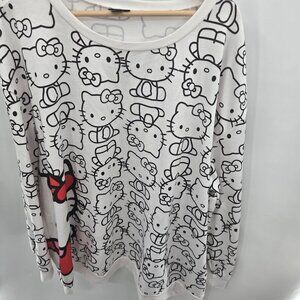 Shein X Hello Kitty 2021 White Sweatshirt 4XL